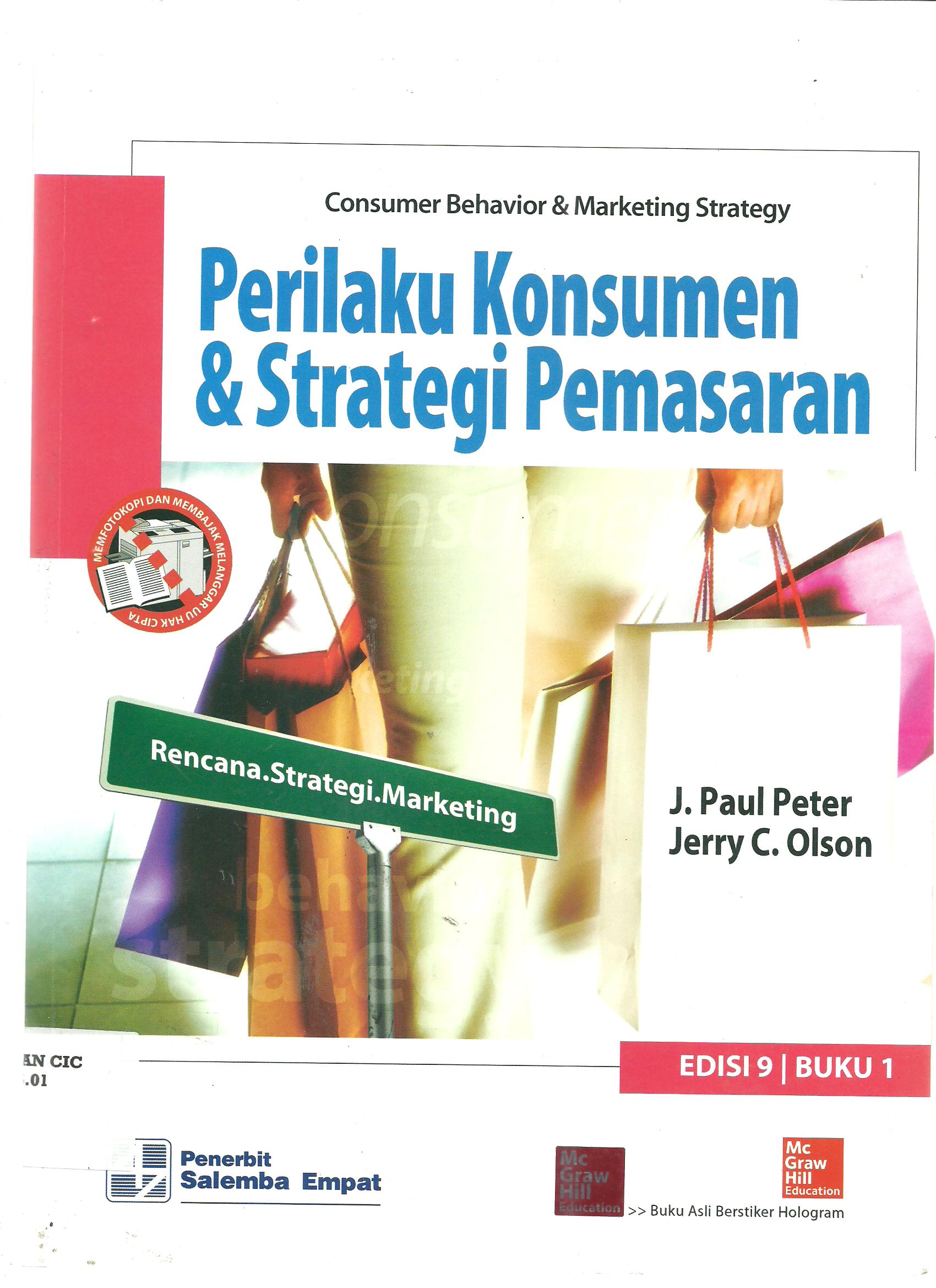 Perilaku Konsumen & Strategi Pemasaran Buku 1